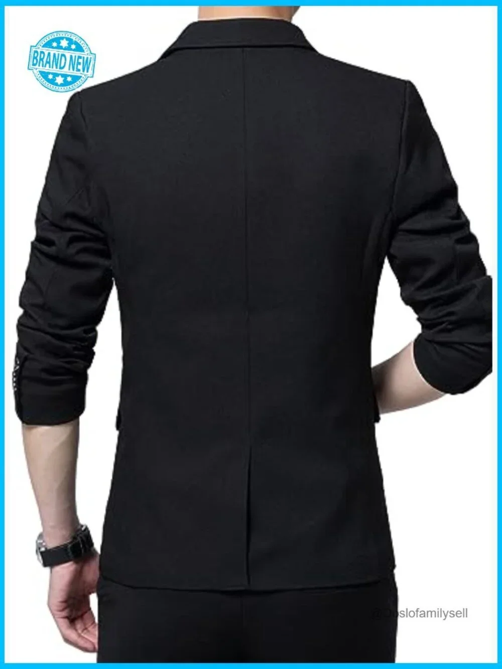 Slim Fit Blazer Jacket Modern Casual Lightweight Polyester Blend One Button